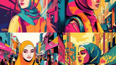 Kartun Hijab Modern